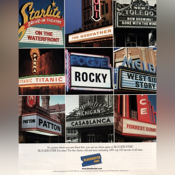 1999 Blockbuster Advertisement (Life Magazine 1999) - Picture 1 of 1